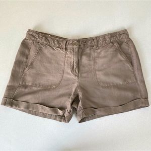 LOFT Linen Cuffed Shorts size 2